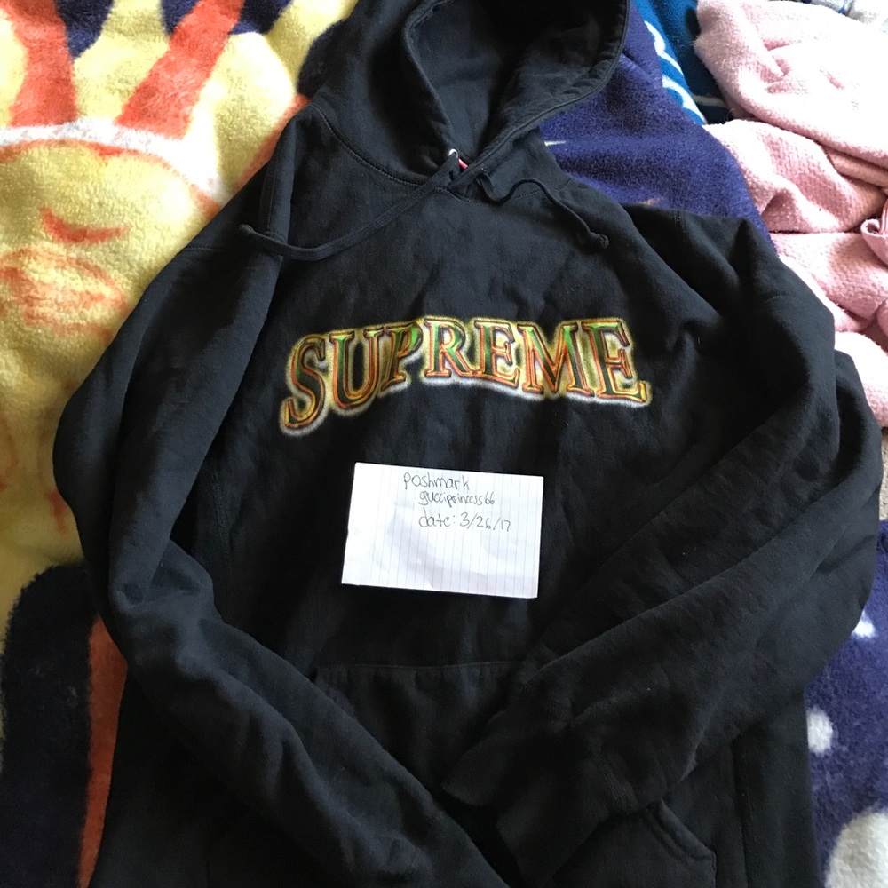 Supreme metallic hoodie