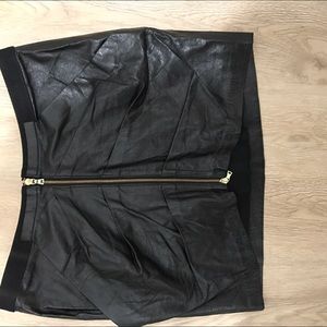 J.Crew Collection Leather Mini Skirt