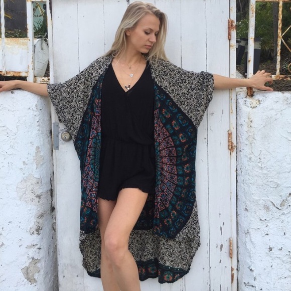 Long boho kimono - Picture 2 of 3