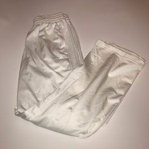 Men's White Adidas Track Pants Men's White Adidas Track Pants