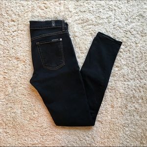 ~SALE~ 7 For All Mankind Dark Skinny Jeans