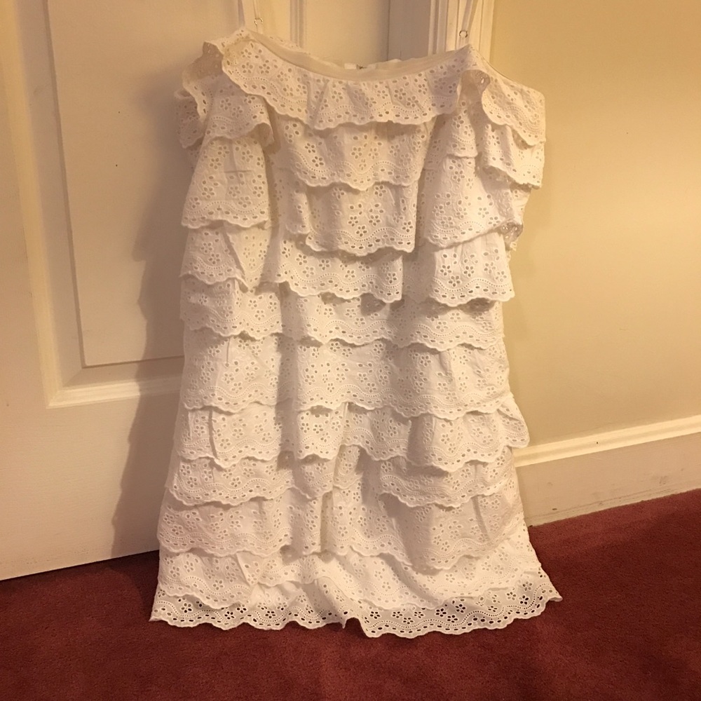 Calvin Klein White Eyelet Dress