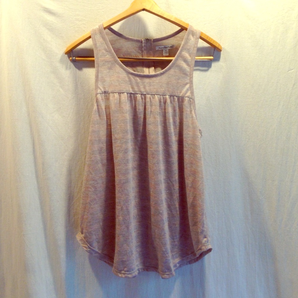 American eagle racer back sparkle tank