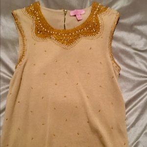 Beautiful beaded Lilly Pulitzer top