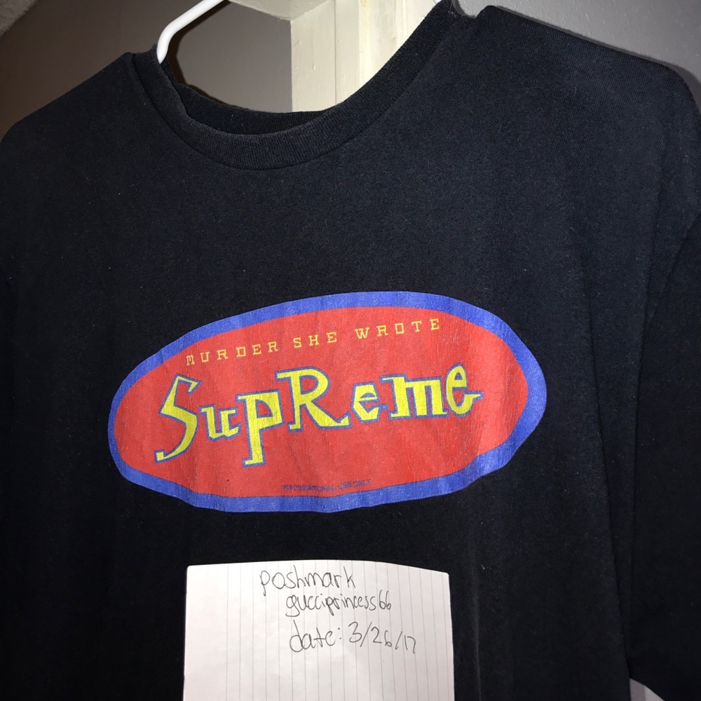 Supreme murder she wrote tee navy color way