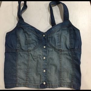 Denim Crop Top