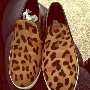 Leopard Steve Madden slip on shoes