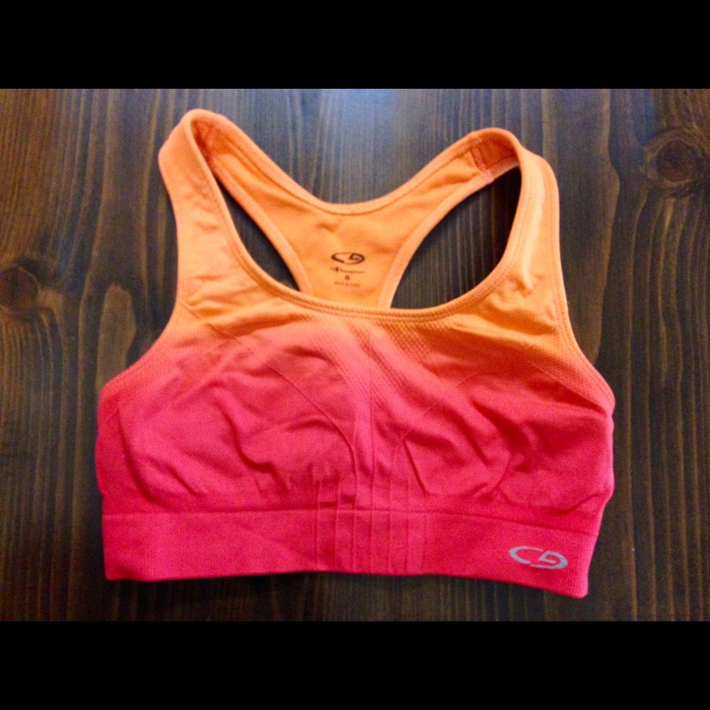 Champion ombré red-orange sports bra