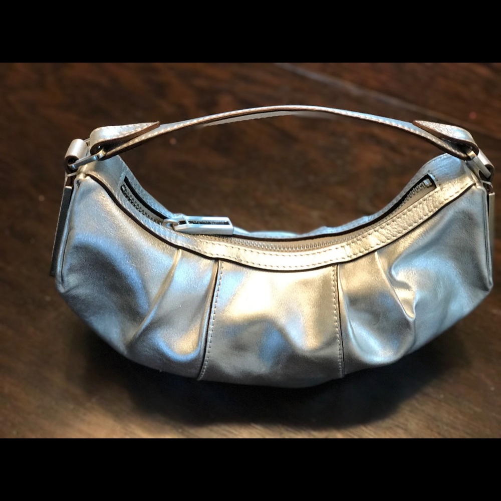 Calvin Klein Silver Evening Handbag