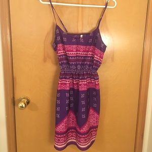 Purple & Pink Aztec Print Dress