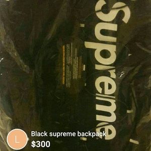 Black Supreme Backpack