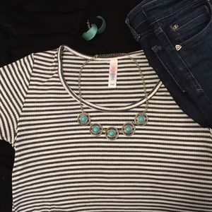 LuLaRoe Classic T - XXS - Heathered Gray & White