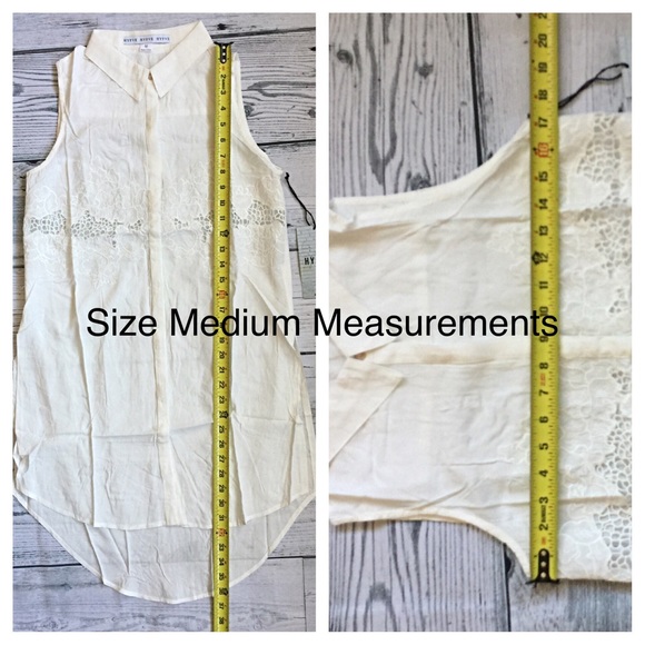 White Crochet Embroidered Sleeveless Boho Blouse💋 - Picture 7 of 8