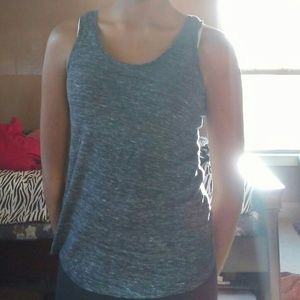 Loose gray tank top