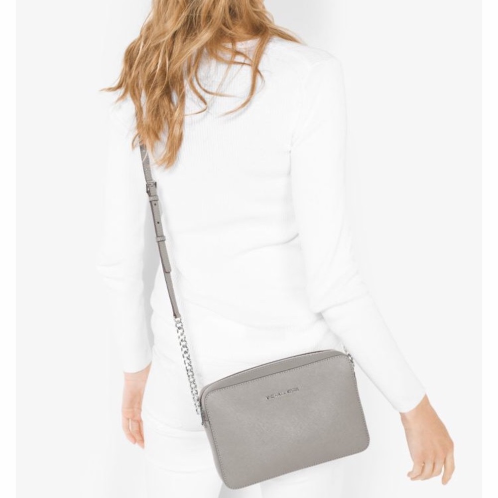 Jet Set Large Saffiano Crossbody - Michael Kors