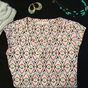 NWOT Nordstrom - Printed Short Sleeve Blouse