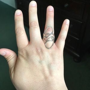 Sterling silver ring.