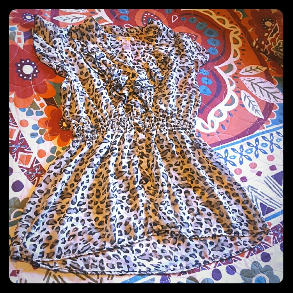Leopard print blouse