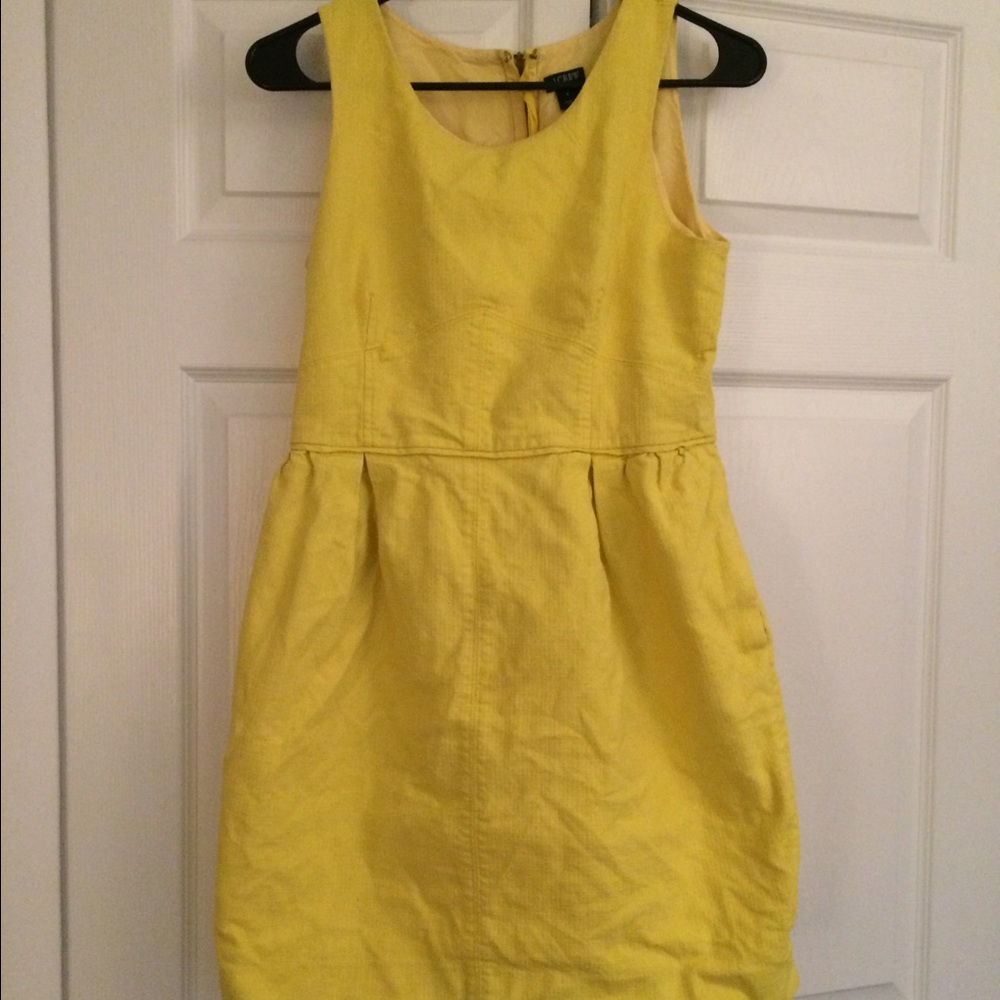 J. Crew Canary Yellow Dress (with pockets!!)