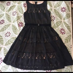 Jessica Simpson black cocktail dress.