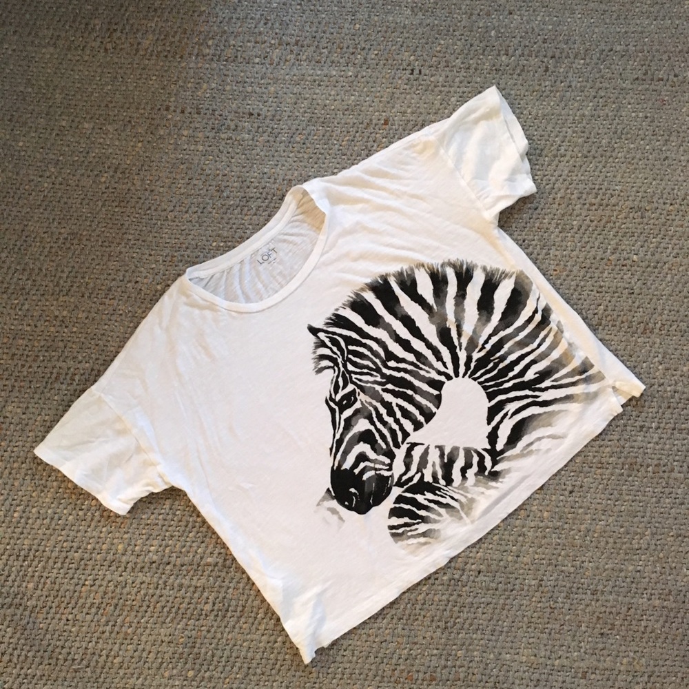 LOFT Graphic Zebra Tee