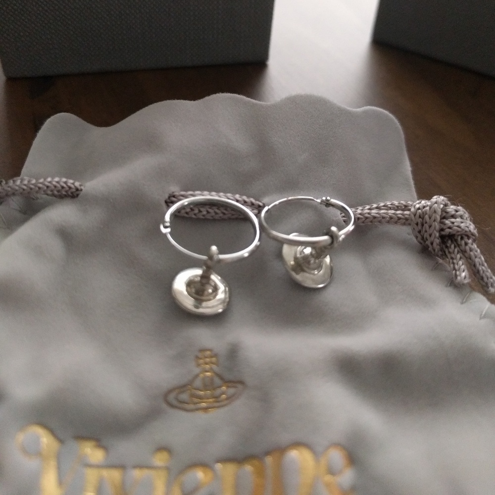 Vivienne Westwood Micro Orb Hoop Earrings