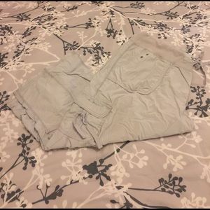 Calvin Klein Stone Gray Cargo Capris - Size XL