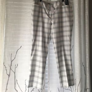 NY & Co.-Black & White Striped Pants, 16-NWTO