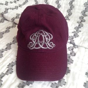 Burgundy wool baseball cap from J Crew