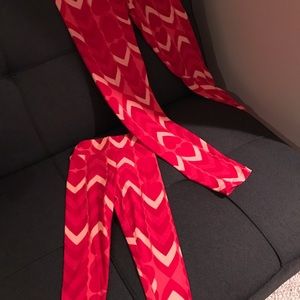 Lularoe Mommy & Me Heart leggings