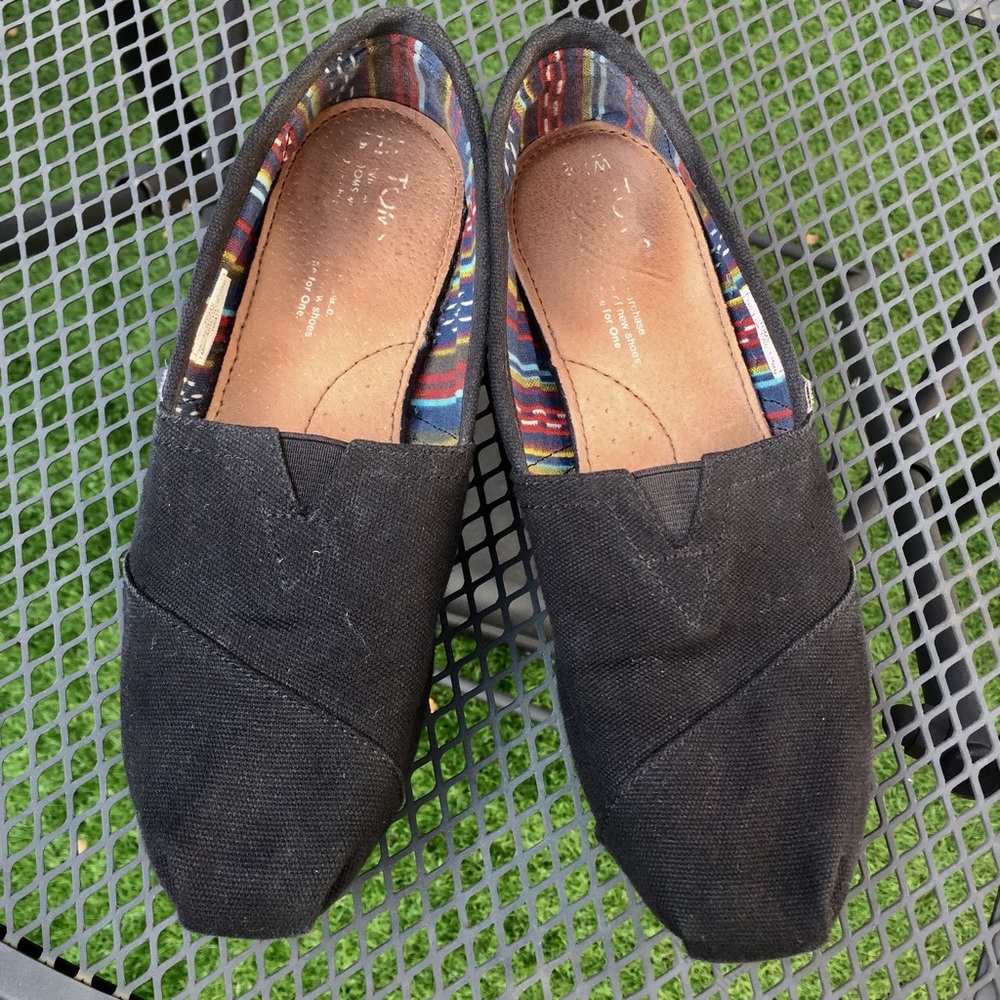 TOMS Classics Black/Black Sz 7.5