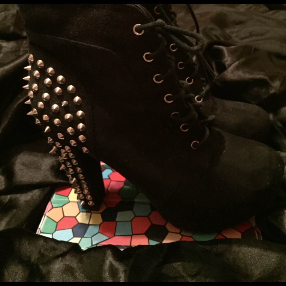 Charlotte Russe Spiked Heeled Booties