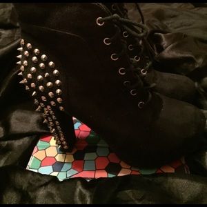 Charlotte Russe Spiked Heeled Booties