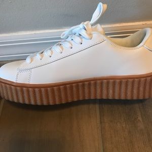 White creeper sneaker