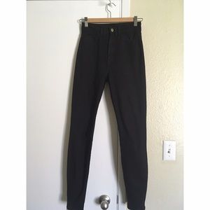 America Apparel high waisted black jeans SZ.24/25