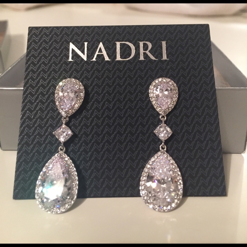 Nardi Cubic Zirconia Drop Earrings