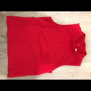 J.Crew cotton eyelet top