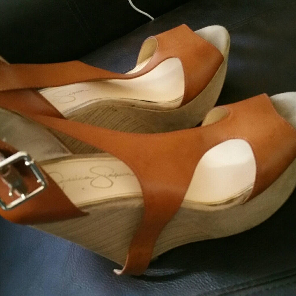 open toe wedges