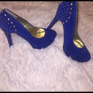 Royal blue heels