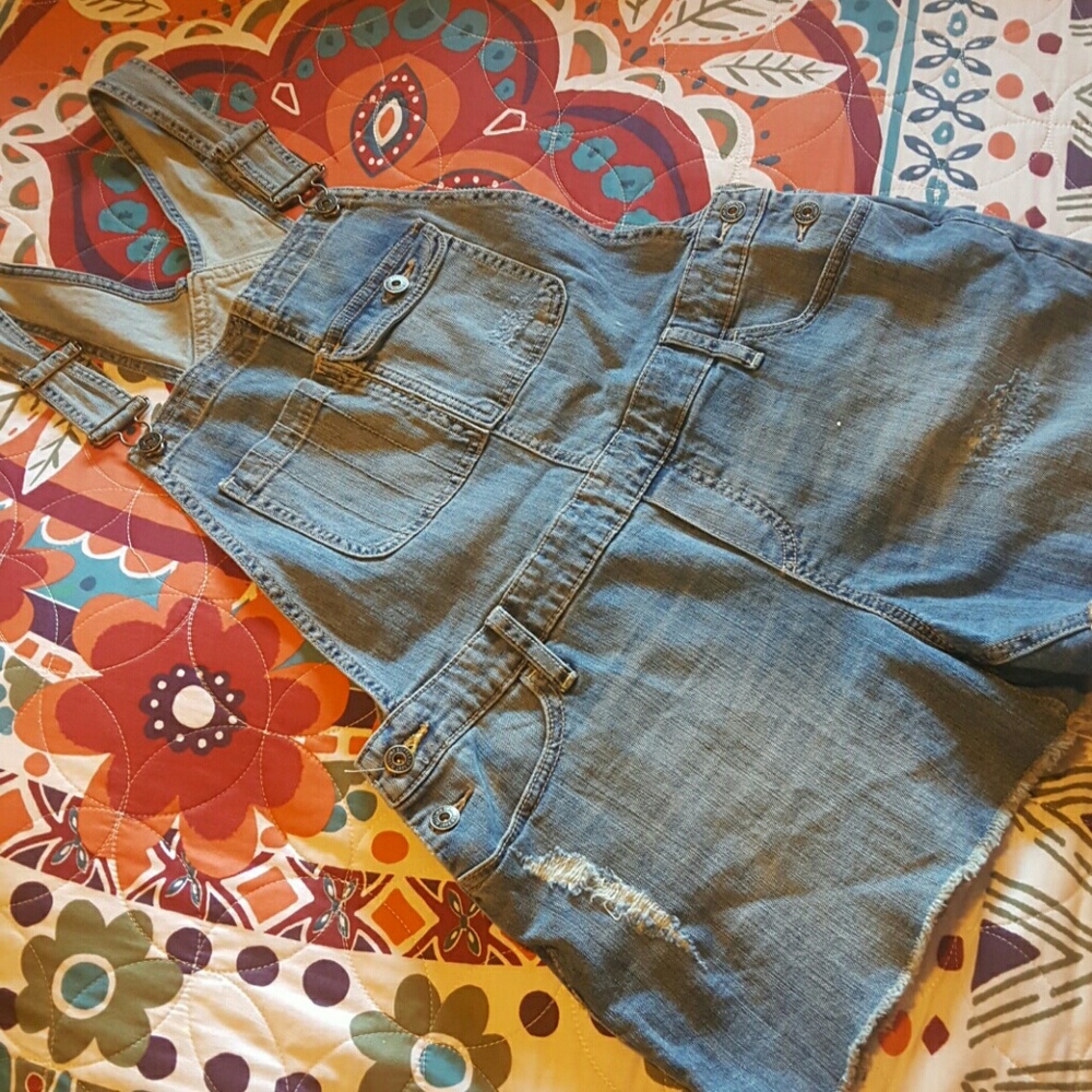 Denim overalls
