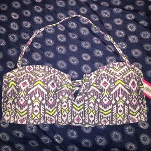 Adorable Aztec patterned bikini top