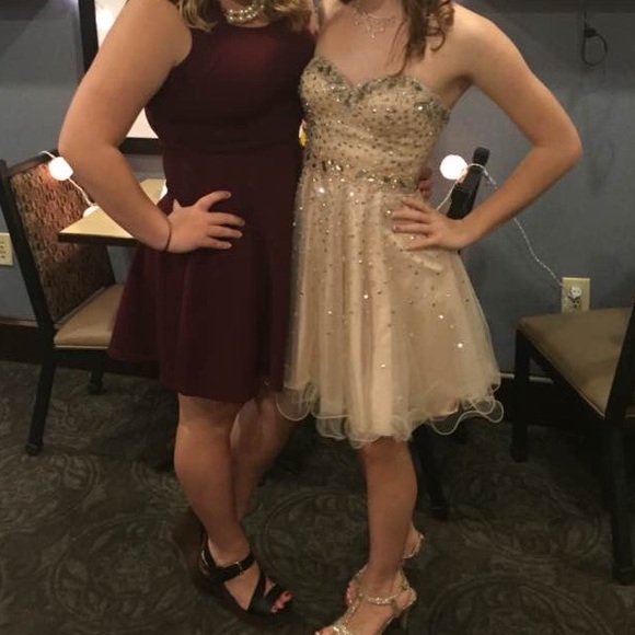 La Femme champagne prom dress - Picture 8 of 8