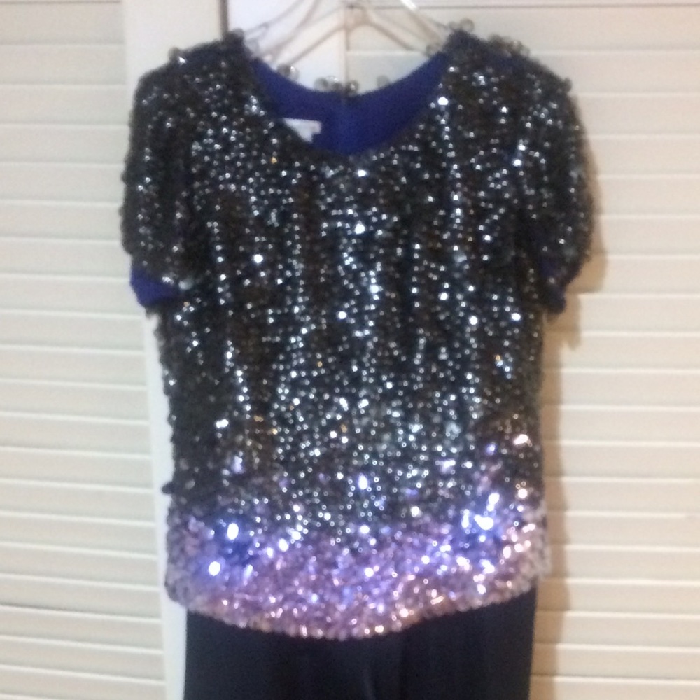 Oscar de la Renta Sequin Top