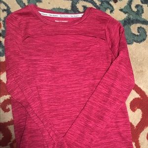 Juicy couture long sleeve keyhole top
