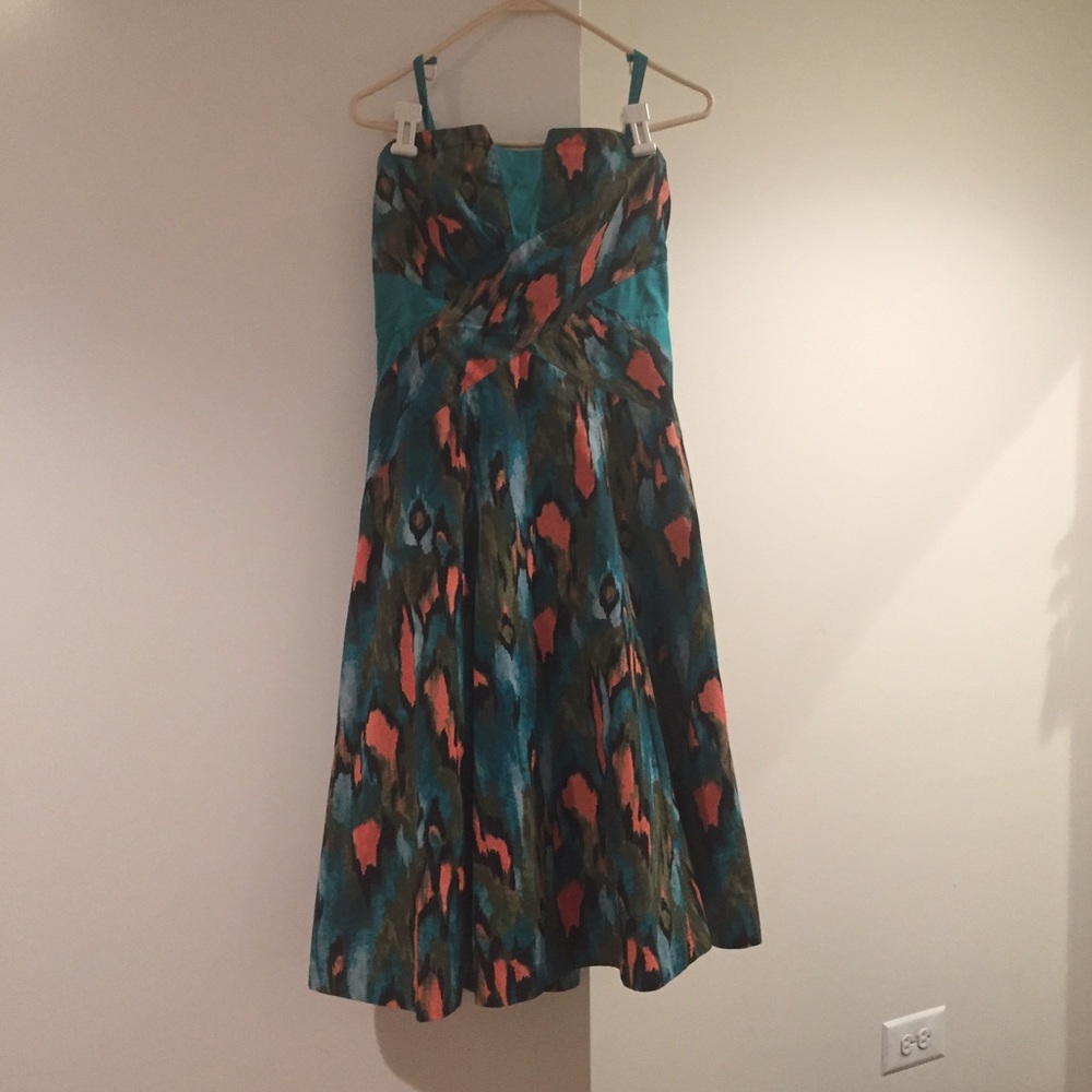 Strapless dress from Anthropologie