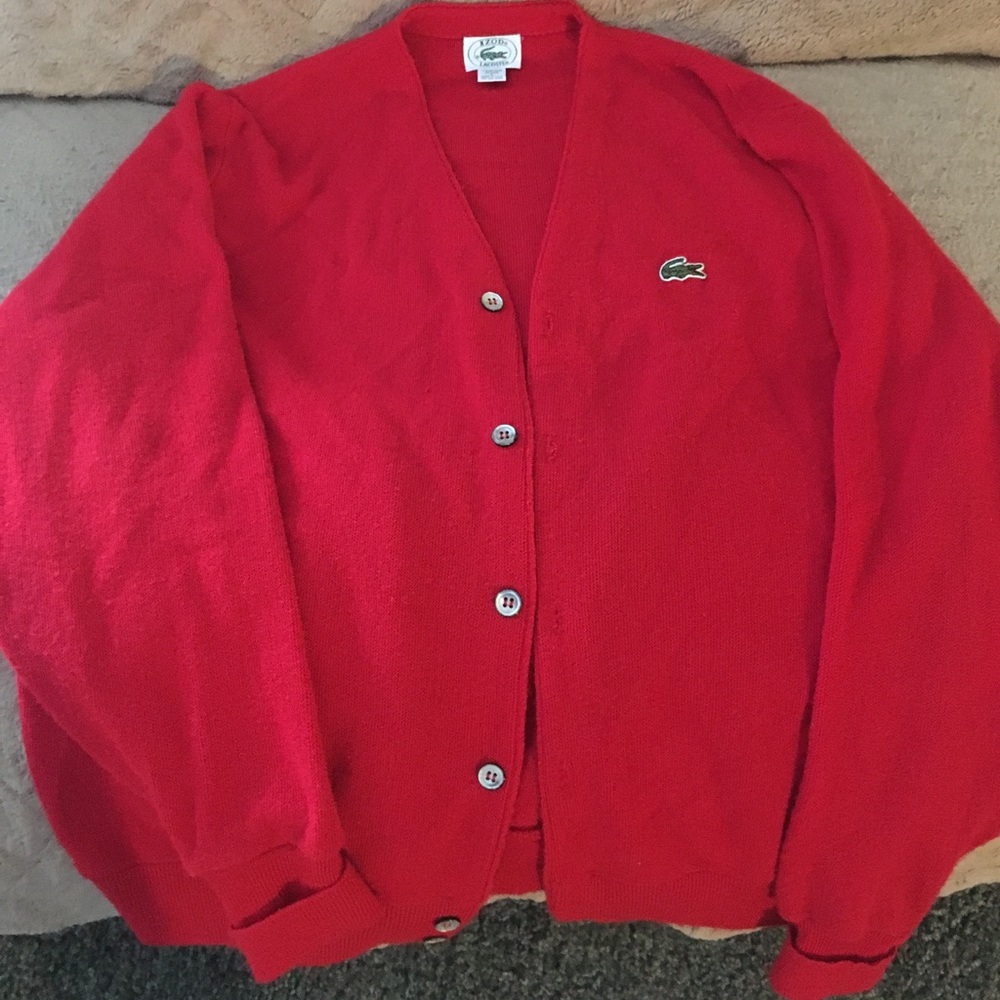 Vintage Red Lacoste Sweater