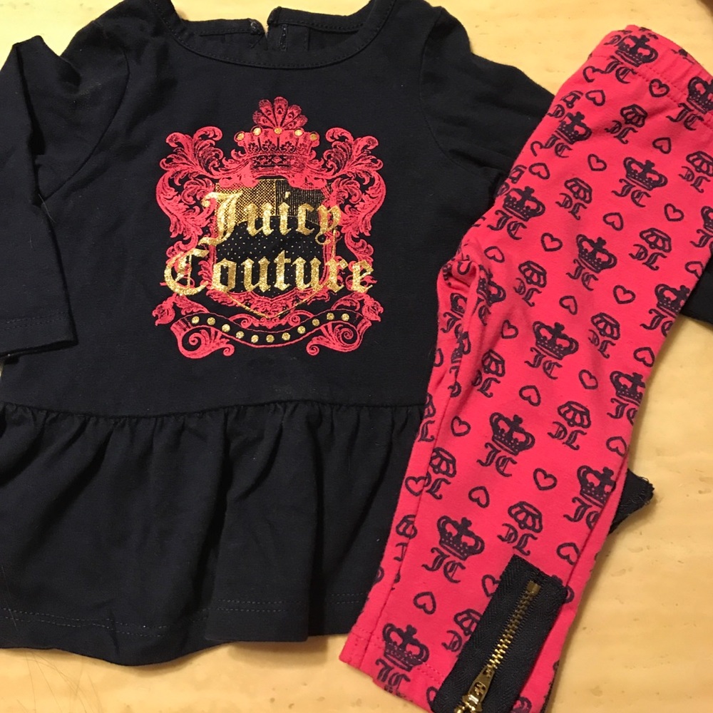 3/6 mo Juicy Couture 2 pc outfit