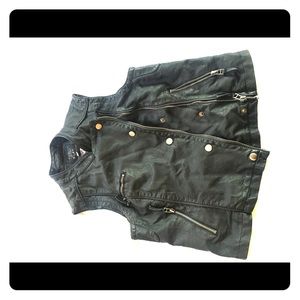 TCEC faux leather vest