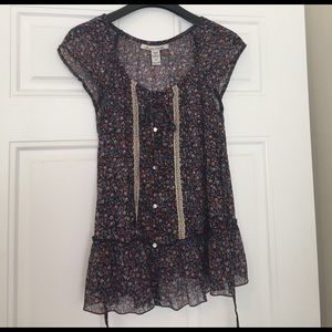 American Rag Floral Blouse