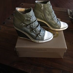 Ash Italian Thelma wedge sneakers size 8